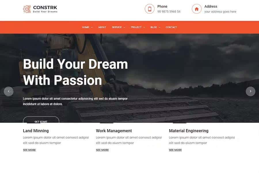 CONSTRK – BUILDING CONSTRUCTION HTML TEMPLATE USING BOOTSTRAP